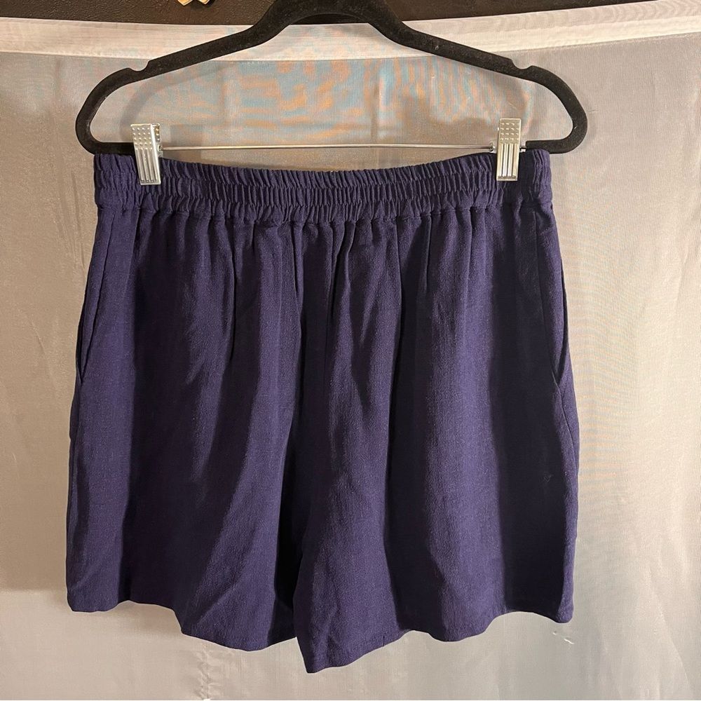 Riley & Rae Navy Drawstring Shorts Size Medium‎ - Picture 2 of 5